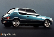Тих. характеристики Peugeot 205 gti 1984 - 1994