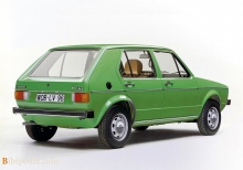 Celles. Caractéristiques de Volkswagen Golf I 5 Portes 1974 - 1983